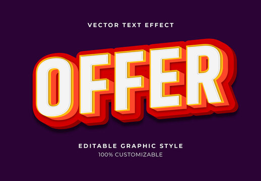 White And Orange Bold Layered Shadow Text Effect