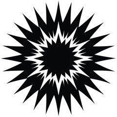 Obraz premium color explosion pattern silhouette vector design