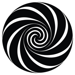 fluid swirl pattern silhouette vector 