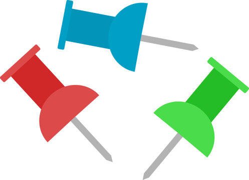 Straight pin icon. Jarum pentul illustration