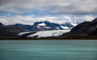 Obraz premium Photography of landscapes of Fortuna Bay, South Georgia