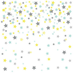 Seamless floral stars pattern, celebration background and ornamental stars pattern