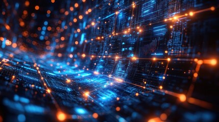 Fototapeta premium Global Business Videoconferencing Communication Network