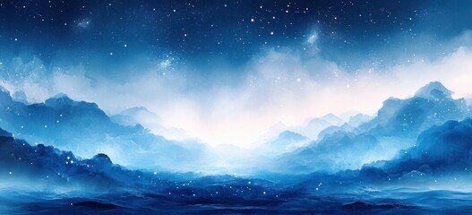 Fototapeta premium 2025 US Presidential Election Banner with Democratic and Republican Symbols in Watercolor Aesthetic