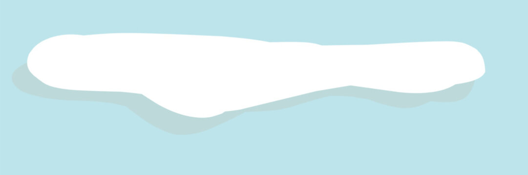 winter snow ribbon buuble shape 