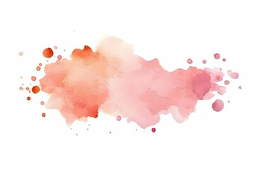 Obraz premium Abstract Watercolor Background With Pink And Orange Hues Isolated White