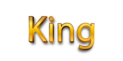 King text effect editable royal and gold customizable font style
