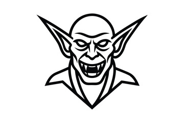 vector illustration of an abstract face