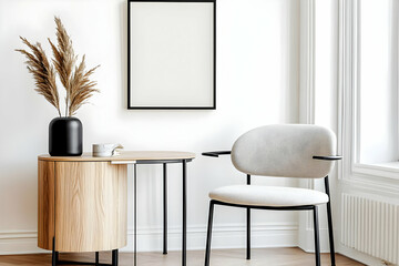 Modern Interior Design Photo Of Empty Room With Chair Table And