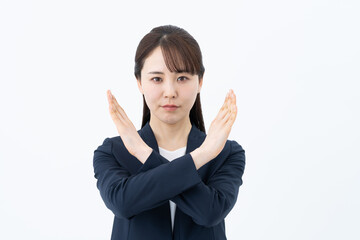 拒否するビジネスウーマン,
