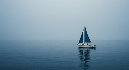 Sailboat on Calm Ocean