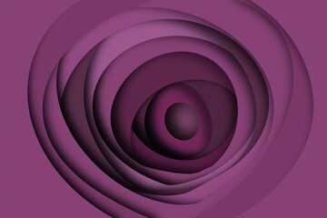 紫のグラデーションで構成された渦状の抽象的な紙の層 | Abstract Layered Paper Design in Purple Gradient