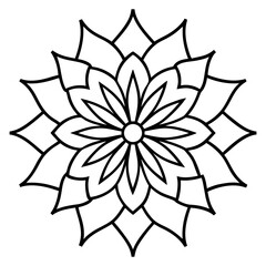 Obraz premium Mandala for coloring book mandala decorative ornament