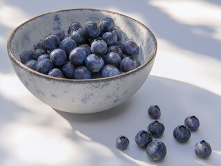 Bowl of blueberries