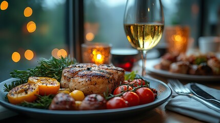 Room service delivers a gourmet meal on a silver tray, offering a luxurious holiday.