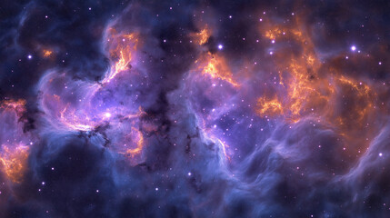 Fototapeta premium A Stunning Cosmic Nebula in Deep Space