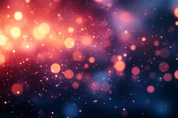 Fototapeta premium Vibrant abstract background with glowing bokeh lights in pink and purple tones