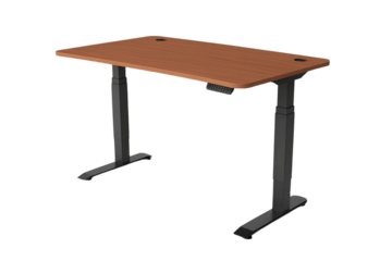 Ergonomic office desk for comfort Isolated on white background or PNG background .