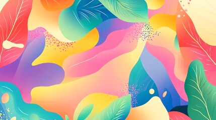 Vibrant Abstract Floral Design