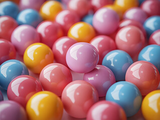 colored balls background