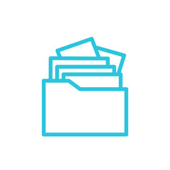 Projects Icon, The Art of Prioritization, Isolated on white background. From blue icon set