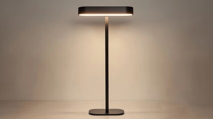 Modern Black Floor Lamp with Soft Light 