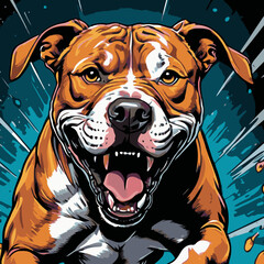 dog head vector art for graphic design