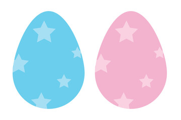 Easter egg set. ornament, pattern, decorative, dyed egg.  doodle colorful egg Easter set. Vector illustration flat oval shape elements.