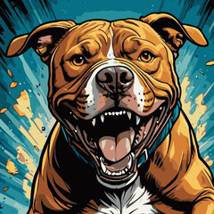 dog head vector art for graphic design