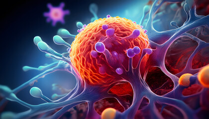 Obraz premium 3-16-123-Cervical cancer HPV oncogene expression. 58925