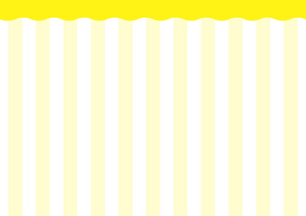 黄色い波型の背景フレーム