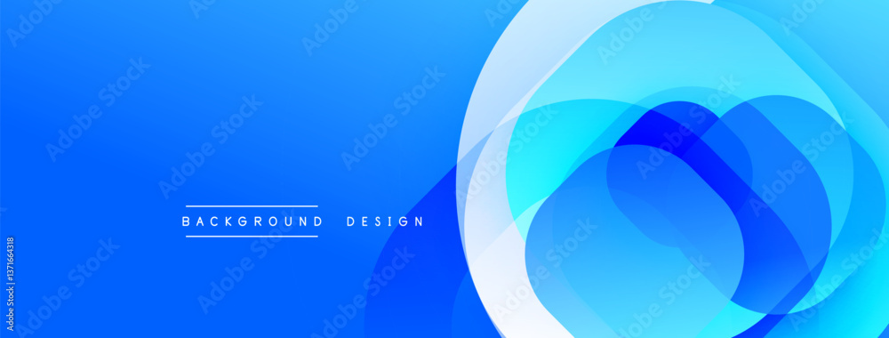 Poster Abstract background with layered translucent gradient shapes
