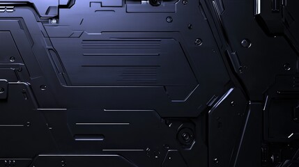 Abstract Technology Background with Dark Sleek Panel Design