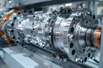 Display of ZF Drive Axle in Industrial Machinery Representing Advanced Engineering Concepts