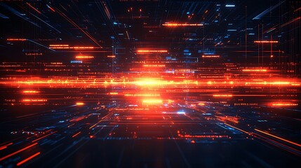 Obraz premium Abstract Digital Data Stream Background