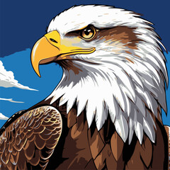 eagle head vector art for graphic design needs