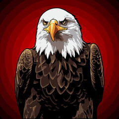 eagle head vector art for graphic design needs