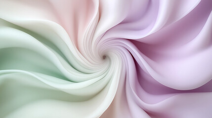 Obraz premium Pastel-colored marble swirls in lilac, mint, and creamy white, organic flowing patterns with soothing motion