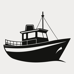 fishing boat silhouette