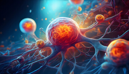 Obraz premium 3-16-225-Neoplastic transformation and cell cycle dysregulation. medical scence 23704