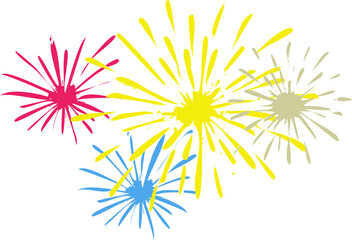 firework vector illustration