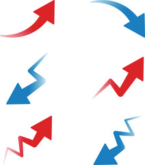 矢印　アイコン　飾り　あしらい　ピクトグラム　ビジネス　イラスト素材セット