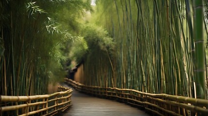 Fototapeta premium Fresh bamboo green background.