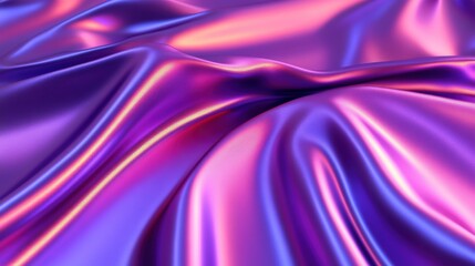 Obraz premium Shimmering Silk Fabric Texture in Vibrant Purple and Pink Hues
