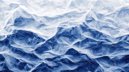 Obraz premium Abstract Sea Waves in Shades of Blue and White for Creative Use