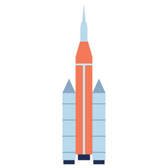 Spaceship icon vector image with white background