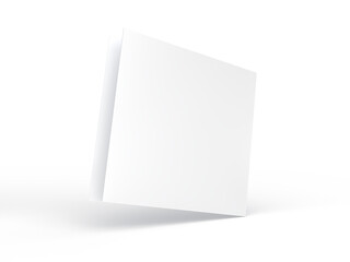 Bi fold, two panel fold, open leaflet mockup template isolated on background. Blank paper template, flyer, wedding invitation, postcard, thank you card, notecards, notepad, greeting card, brochure