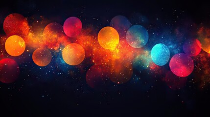 Vibrant speech bubbles of various shapes and colors create a dynamic visual of online communication, social media discussions, and idea exchange.