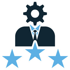 Industry expertise icon vector representing business knowledge, credibility, and professional leadership. Ideal for marketing, corporate growth, and strategic positioning.
