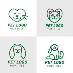 Fototapeta premium Pet Logo Designs – Customizable & Modern Animal Branding